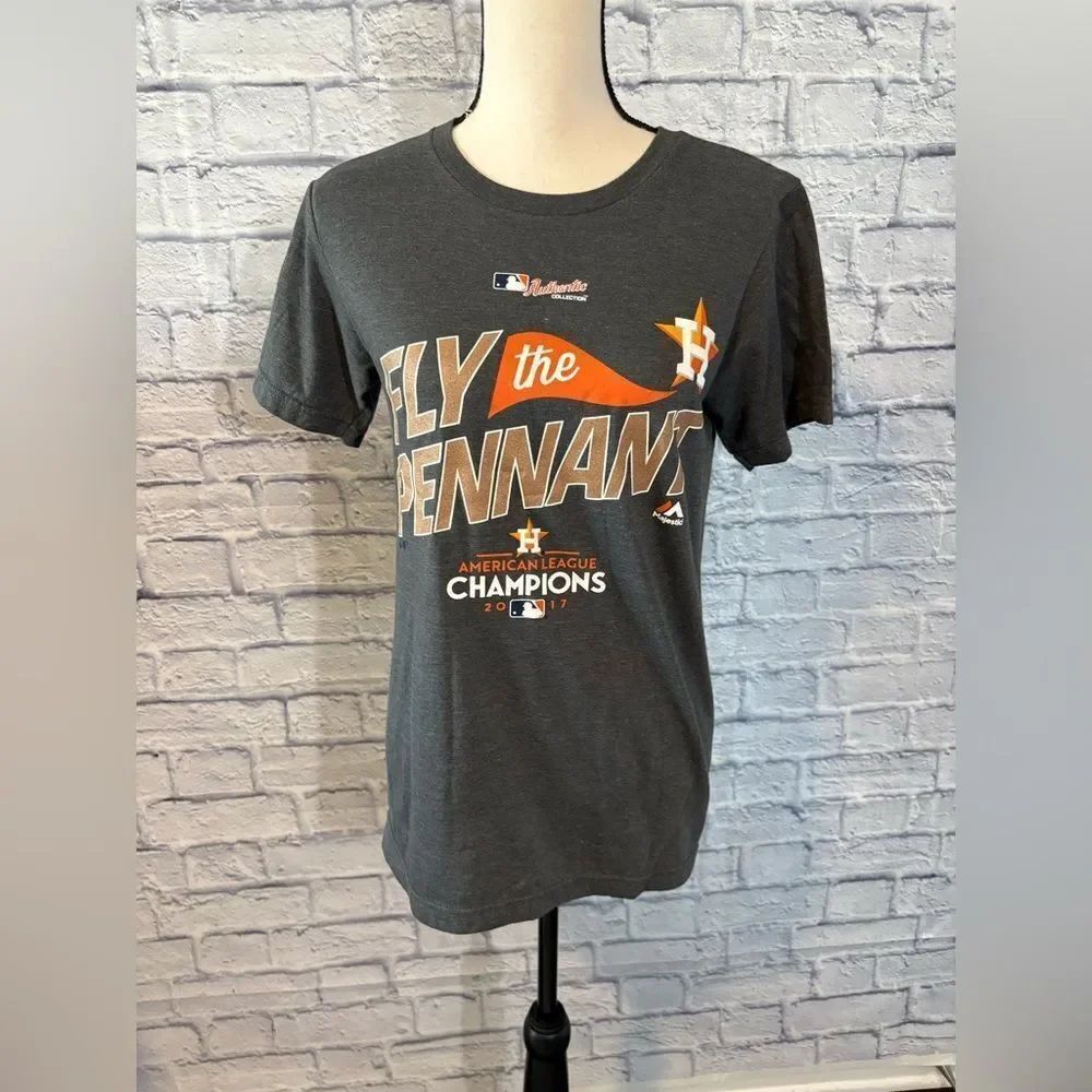 Majestic Dark Gray Houston Champions Tee